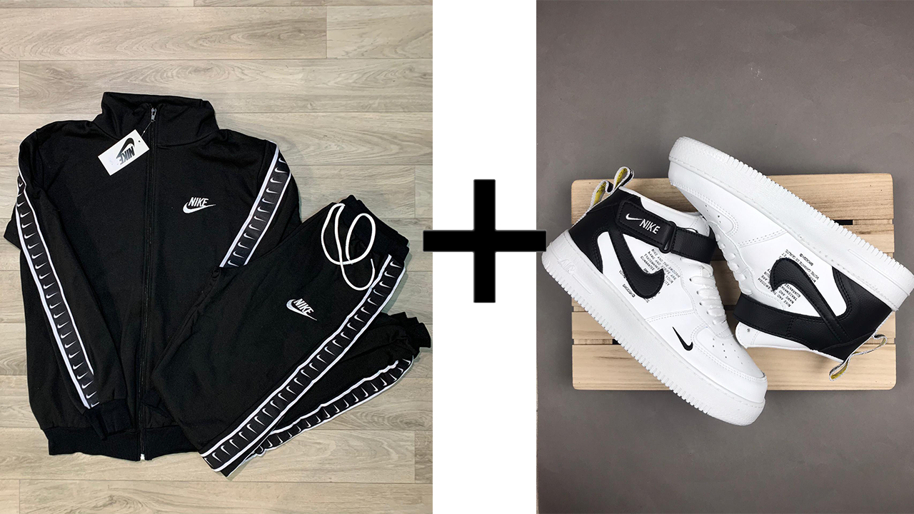 PACK   - Conjunto de Nike + Air Force bota Blancas y negras